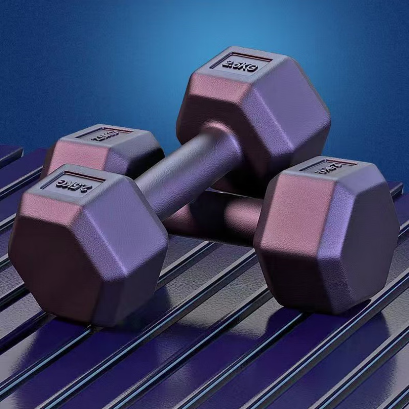 Rubber-coated cement dumbbells for men's sports and fitness equipment for home use 2/5/10kg, more suitable for unisex fitness, total weight 40kg (20kg*2 pieces)