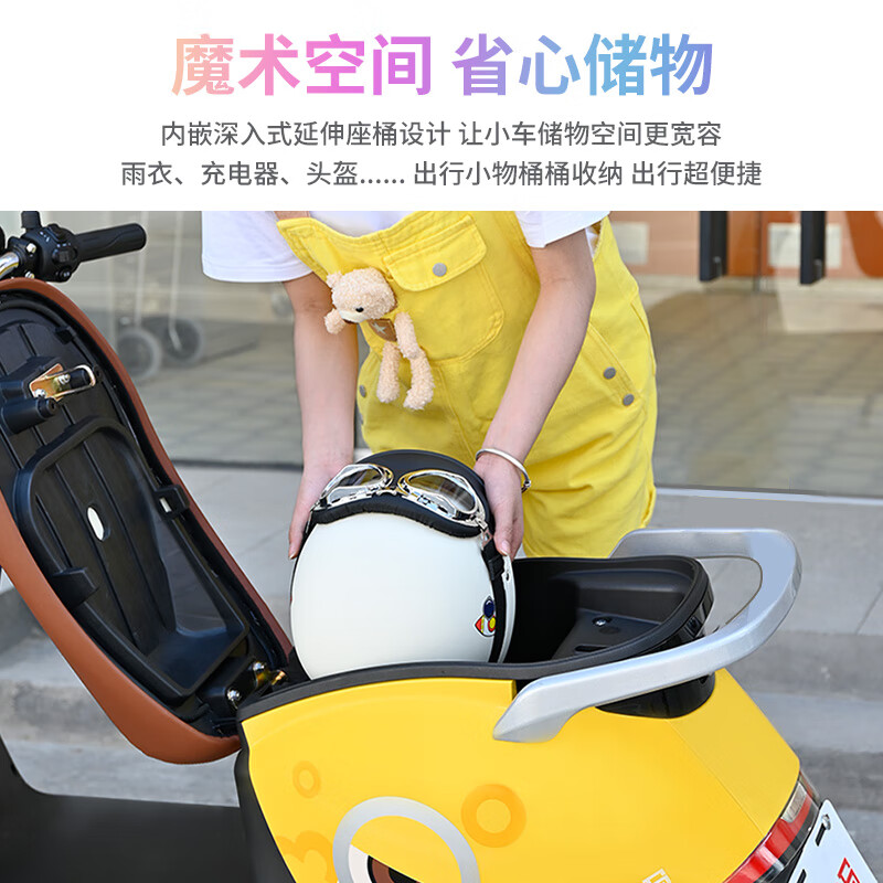 LIMA Electric Motorcycle MINI Speed 50km/h - Range 60KM CHILWEE Battery 60V Long Range Commuting Electric Vehicle Neon Pink