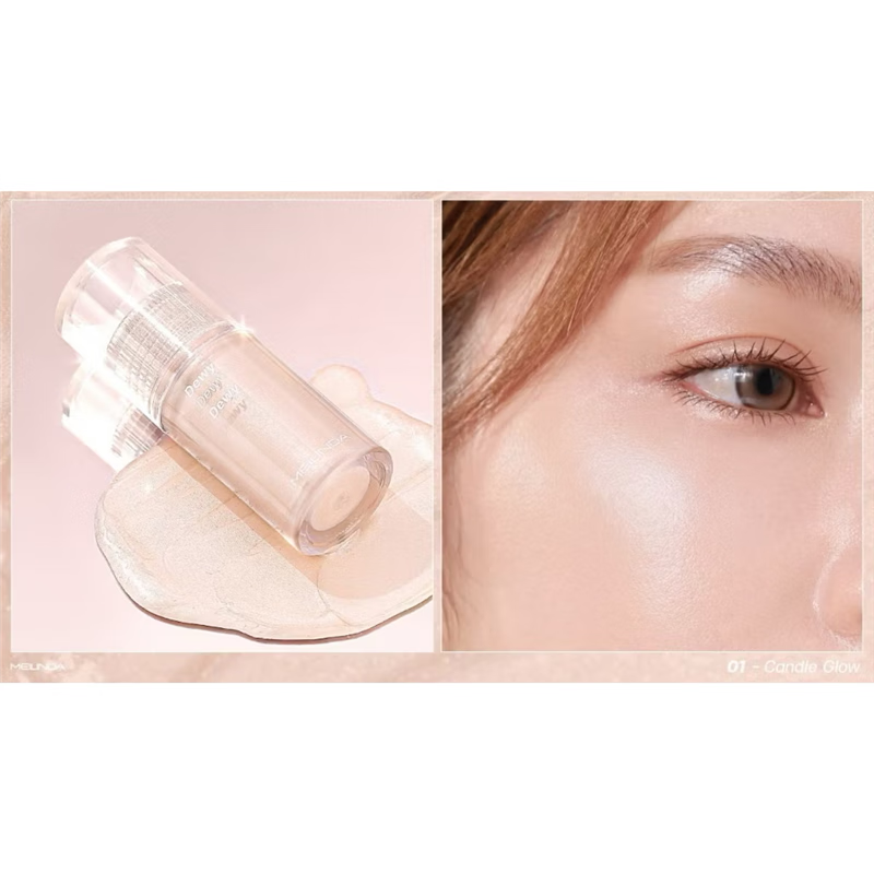 Thailand's Meilinda liquid highlighter, natural contouring, moisturizing, light, three-dimensional, long-lasting, mild coconut fragrance, 01 candle glow, formal