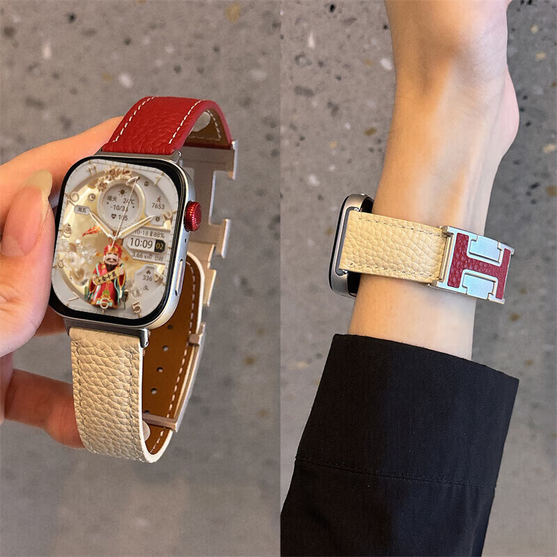 Huawei (HUAWEI) Valentine's Day Gift Huawei Smart Watch Bluetooth Call Long Battery Life Sports Watch Monitoring Heart Rate NFC Bracelet Couple Model Girls High-end Chinese Valentine's Day Birthday Gift Goddess Customized Moonlight White + Red with White Lychee Pattern H Buckle