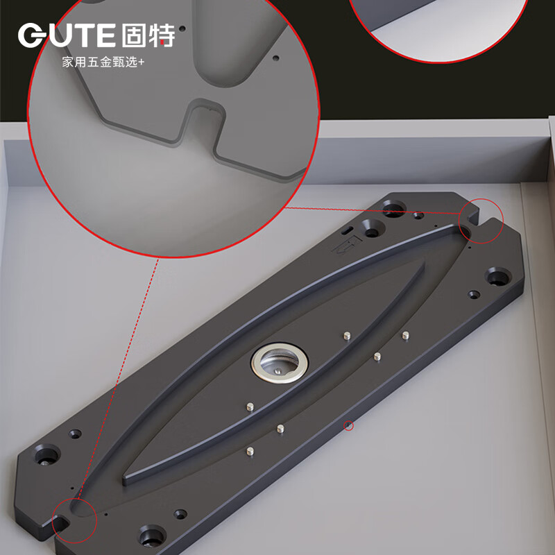 Goode 360-degree rotating cabinet folding right-angle hidden corner cabinet kitchen cabinet wine cabinet multi-functional hardware track accessories 360-degree rotating cabinet full set of accessories