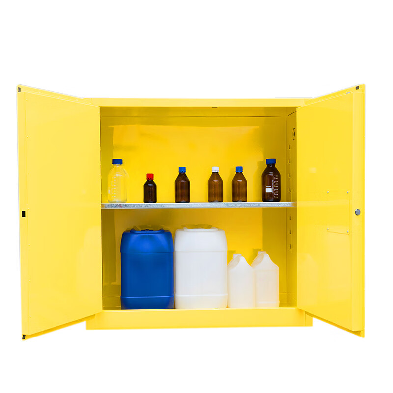 TRIGHT/TiRui Safety Cabinet Flammable Chemical Liquid Safety Cabinet Titanium Rui TF0300 30Gal Double Door Flammable Liquid Safety Cabinet