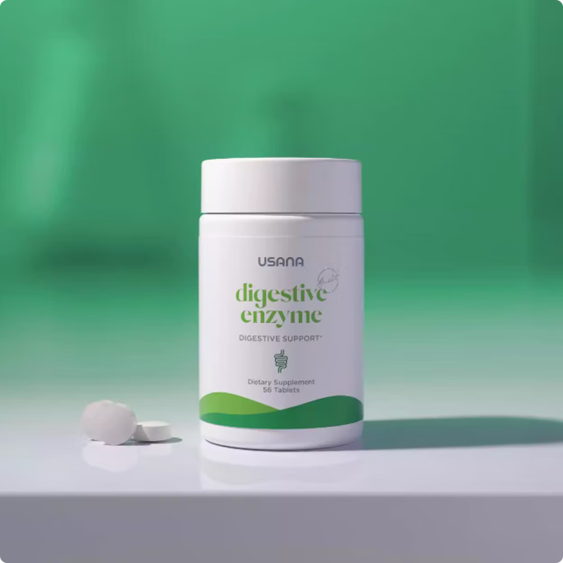USANA Digestive Enzymes 56 Tablets/Bottle USANA Baby Digestive Enzymes Natural Enzymes Strengthen the Stomach and Promote Digestion American Edition