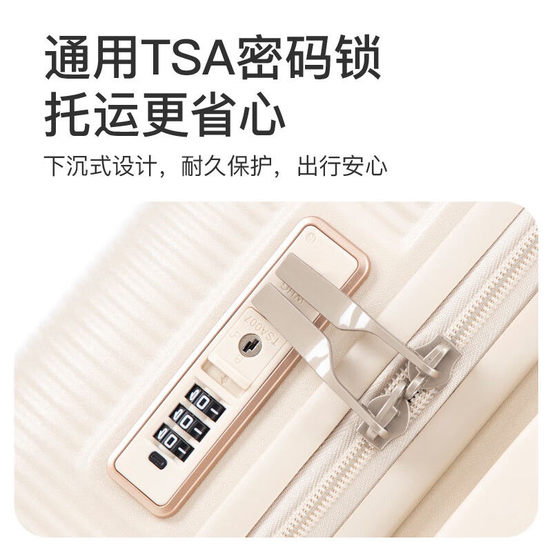 Juanling suitcase trolley case small boarding suitcase for male and female students large capacity thickened password box next day delivery suitcase off-white TSA password lock + double-layer explosion-proof zipper PC three-layer thickened 20 inches - boarding suitcase - portable suitcase on the plane Export to domestic sales