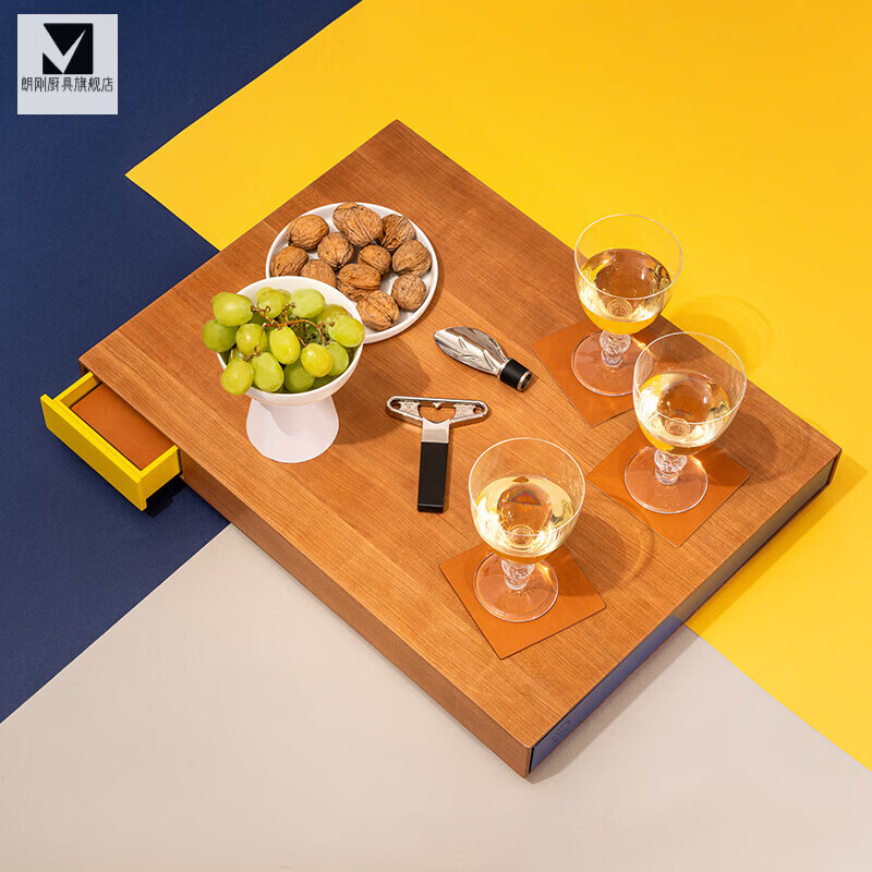 ZHIO French cherry wood wine display cabinet wine tasting set wine opener wine pourer stage wine display cabinet