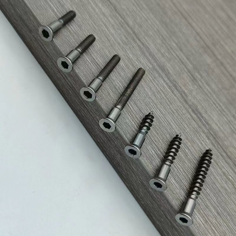 Vinoa high-definition self-tapping screws with decorative caps, hexagon socket screws, drawer pulls, wire screws, plate splicing screws, new cross self-tapping screws 4*30, free press caps, 200 sets free hexagonal drill bits