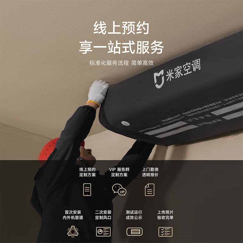 Xiaomi (MI) Mijia central air conditioner multi-split 5 hp 6 hp one to four five six full DC inverter Pro super first-class energy efficiency 3 rows of condensers 125Wn-OC30/N2C1 6 hp first-class energy efficiency one to four (three rooms and one living room)