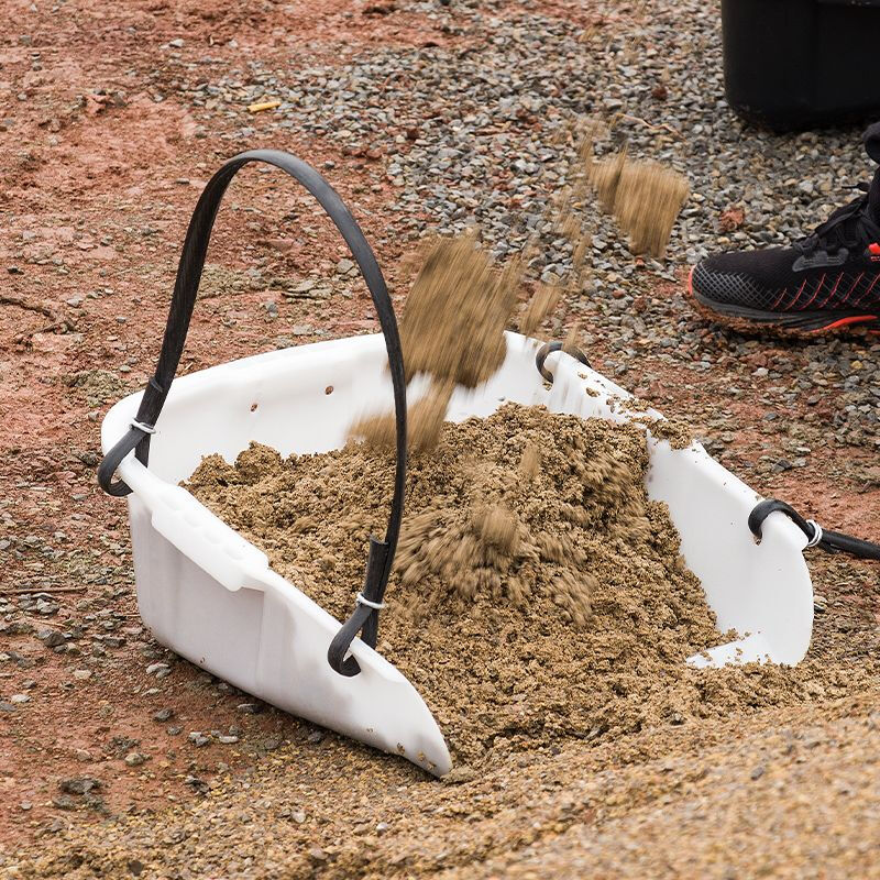 New durable construction site dustpan, large size dustpan, tire leather dustpan, agricultural thickened garbage picker, plastic dung pan, white, unbreakable, free belt (one), direct delivery from the manufacturer, guaranteed compensation for damage