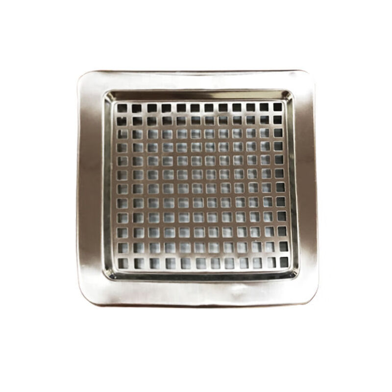 Trash can liner outdoor stainless steel iron inner barrel peel box square round galvanized sheet storage accessories square stainless steel tray + mesh cover