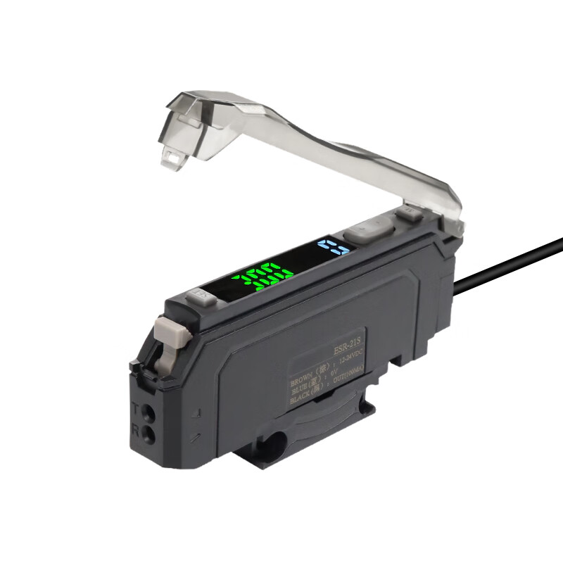 Yue Changsheng Shilotite digital display fiber amplifier precise positioning sorting sensor ESR-22N/21 probe ESR-21S+M3 diffuse reflection fiber 1 meter