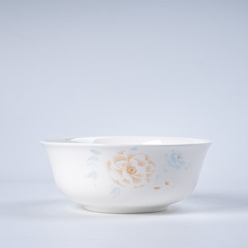 Haoya Jingdezhen ceramic tableware noodle bowl large-capacity soup bowl rice bowl national beauty 6-inch noodle bowl 4 pack