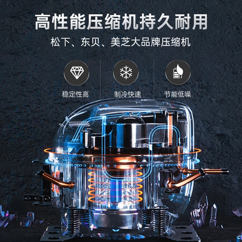 Snowflake Freezer Commercial Large Capacity Full Freezing Household Horizontal Refrigeration and Freezing Dual-Purpose Single Temperature Dual Temperature Freezer Ice Cream Display Cabinet Quick Freezer 1368 Single Temperature Ultra Digital Display Version | First Class Energy Saving | Frost Reduction 95%