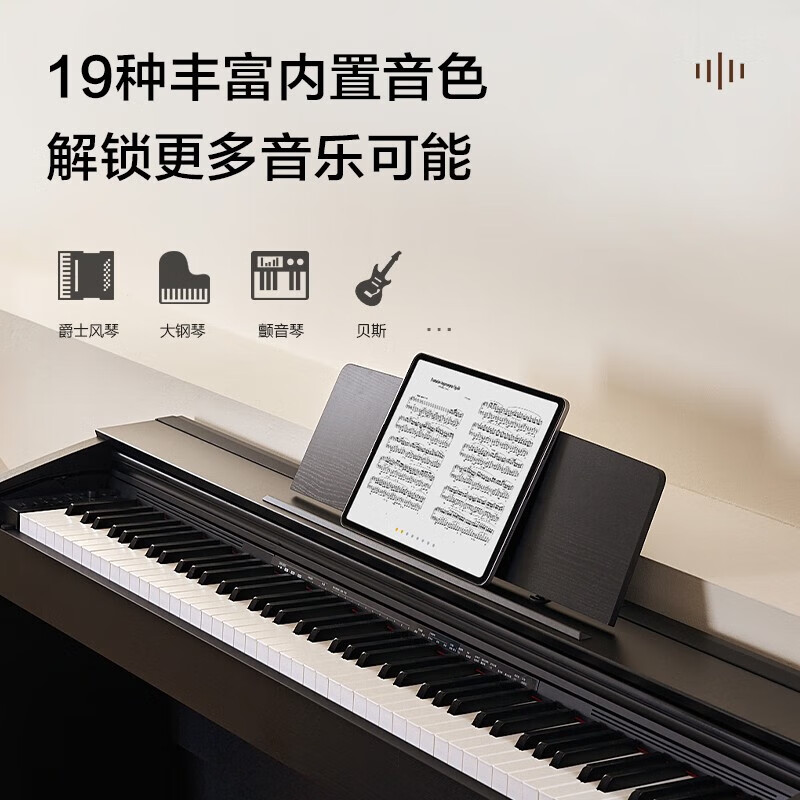 Casio (CASIO) upright electric piano PX870/APS200 professional performance examination training intelligent teaching 88-key hammer PX-870 white + double bench + headphones
