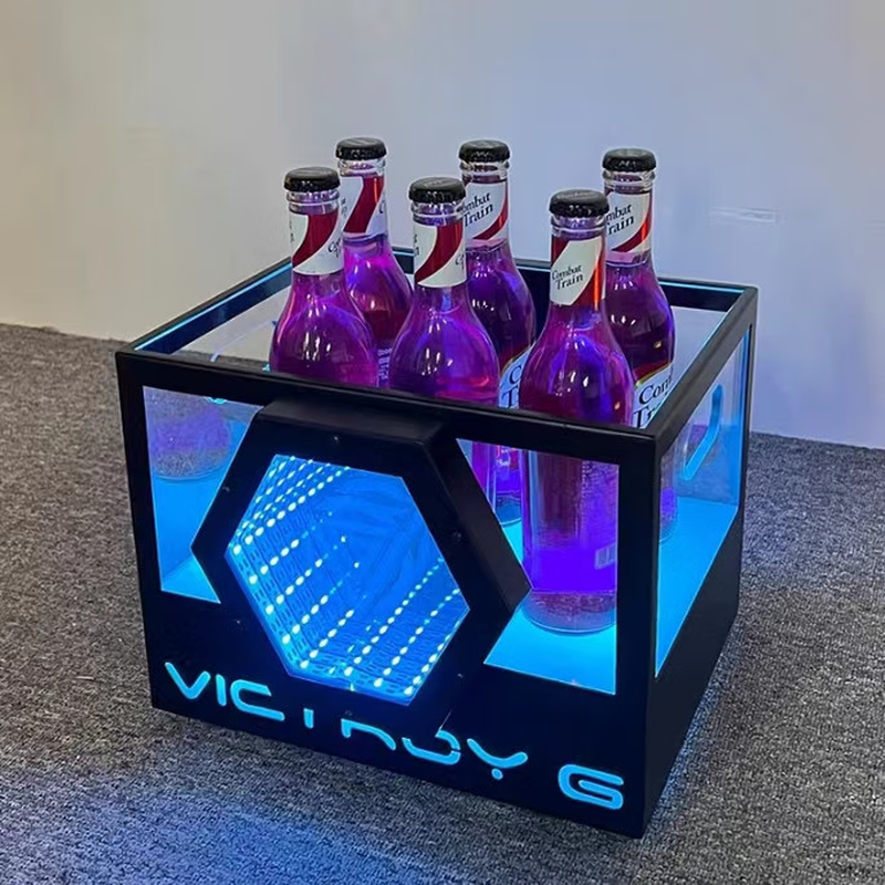 Bar V luminous ice bucket champagne bucket beer frame ice grain bucket beer bucket E Yuanbao ice bucket six pack ice bucket in stock
