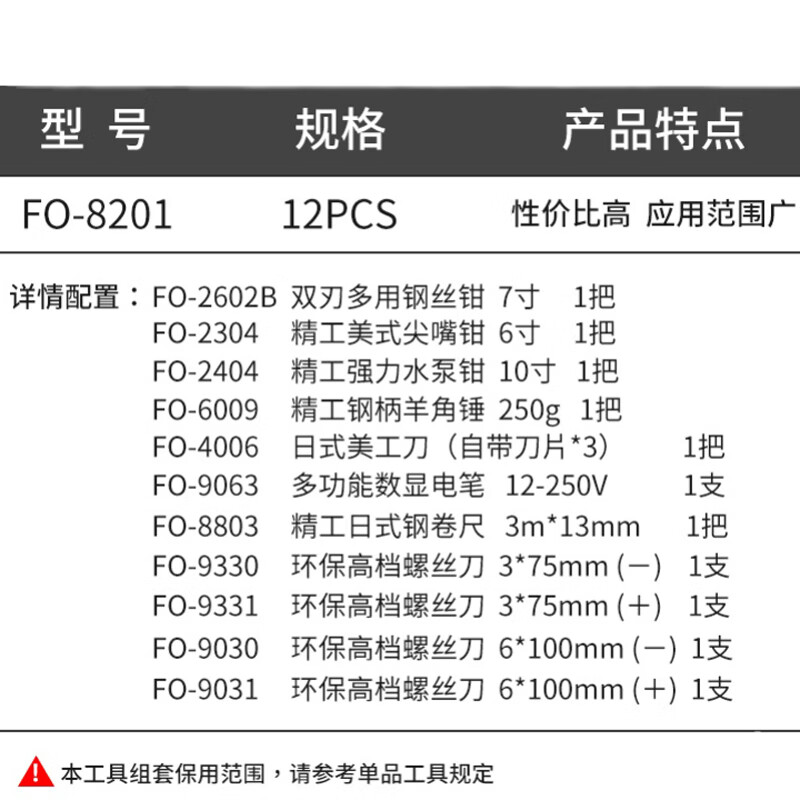鰰Fukuoka Tools Household Tool Set Hardware Daily Household Electrician Special Maintenance Multifunctional Portable Set