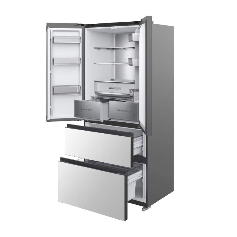 Homa 539L French multi-door zero-embedded refrigerator ultra-thin embedded frost-free refrigerator intelligent moisturizing + deep freezing quick freezing-40 standard