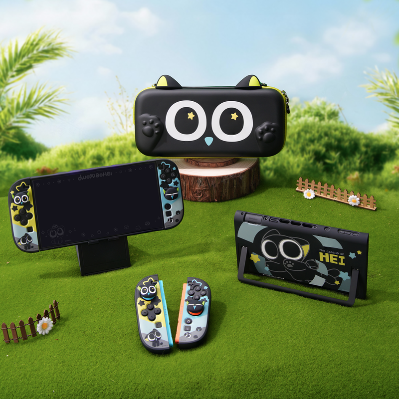 I really want Nintendo Switch2 protective shell NS2 Luo Xiaohei protective shell split original bracket hard shell anti-fall portable cute cartoon switch2 generation game console accessory shell