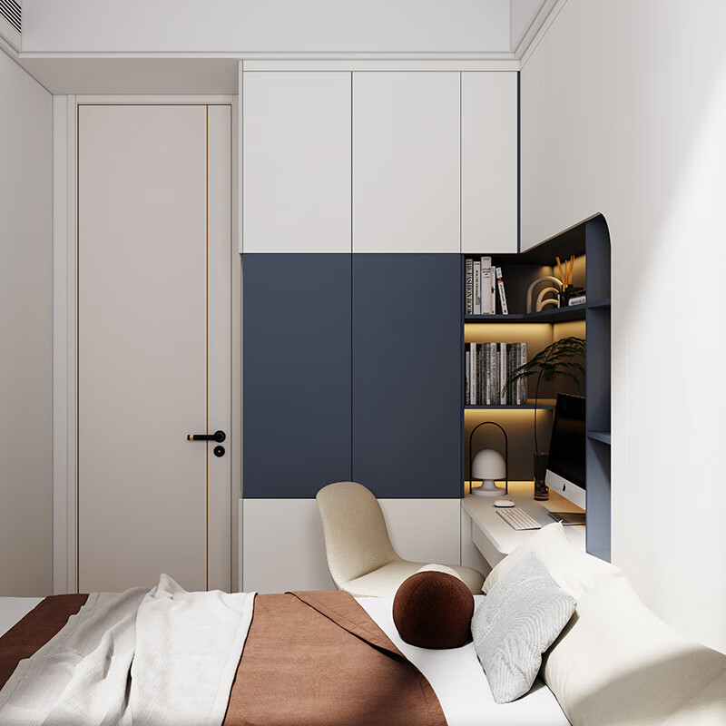 Sophia tatami bed whole house customization study desk bookcase bed tatami bed cabinet integrated children's bed furniture customized gold lock free room design rights