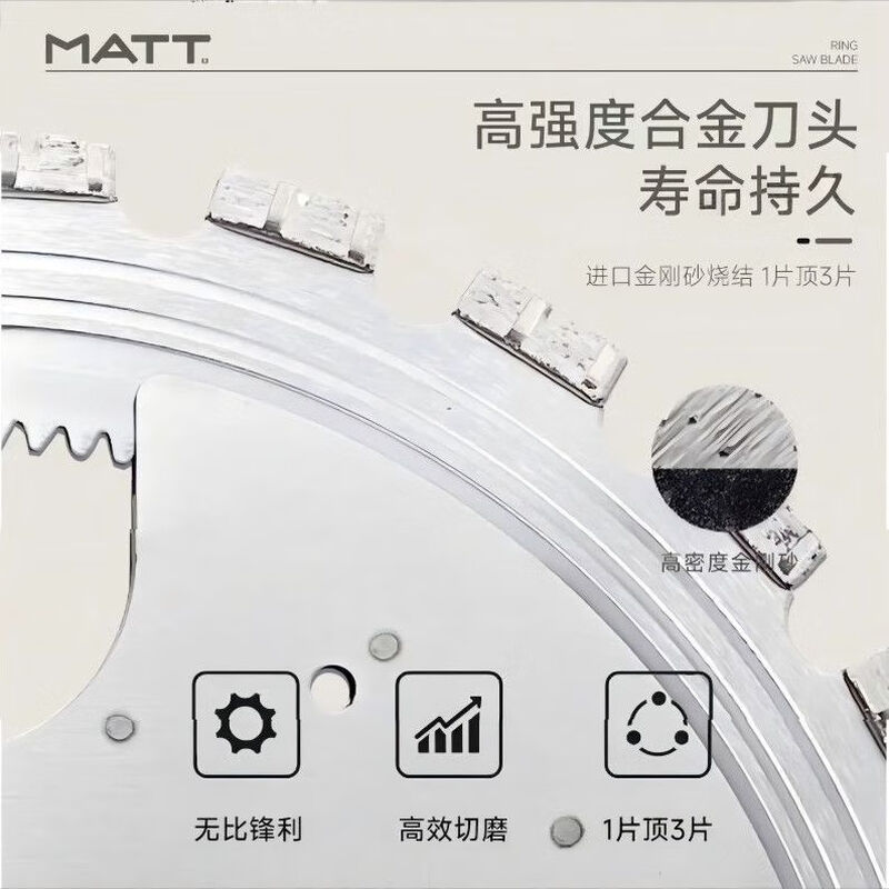 Wen Yijia Matt original saw blade Matt wall cutting machine ring saw blade high frequency brushless reinforced concrete portable concrete cutting machine