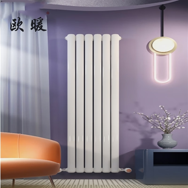 European warm radiator steel 60 round radiator large water channel wall-mounted heating supports customized colors 600mm*1 column