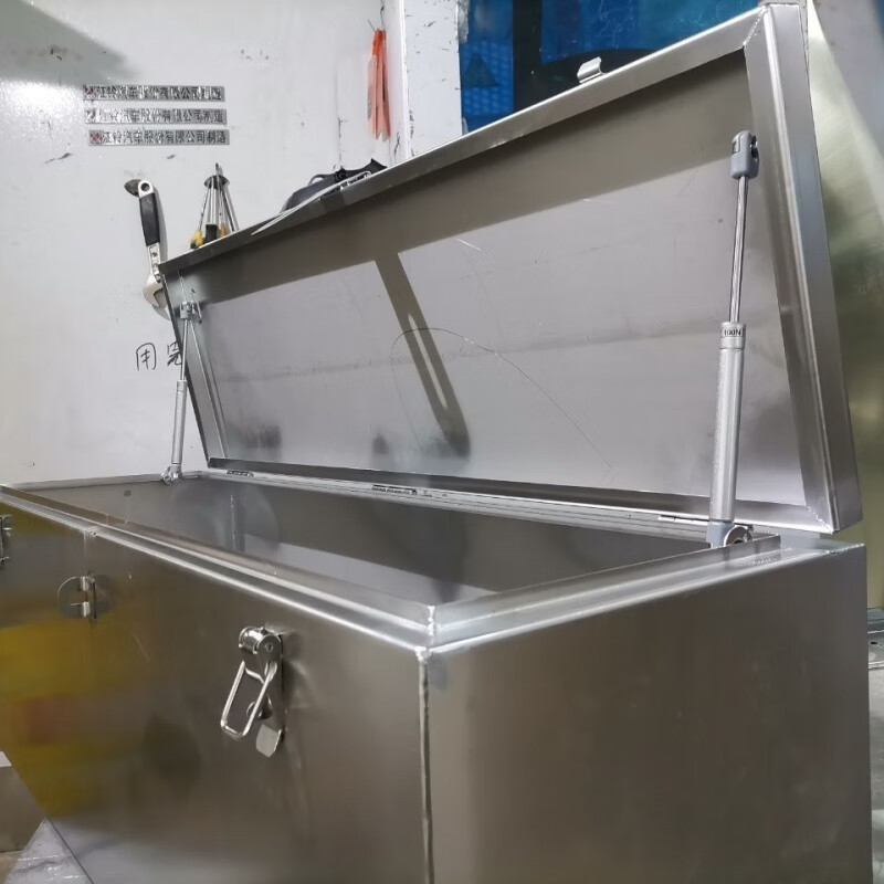 Qinkai stainless steel tool box large waterproof home appliance repair engineering machinery repair special customizable light truck tool box length 50x width 25x height 25 stainless steel 1.2 thick