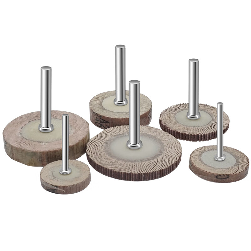 He Jiagong extended T-type handle louver grinding head live handle louver wheel sandpaper wheel polishing wheel thousand impeller electric grinding head 3MM extended handle pole 75 total length 5 pcs