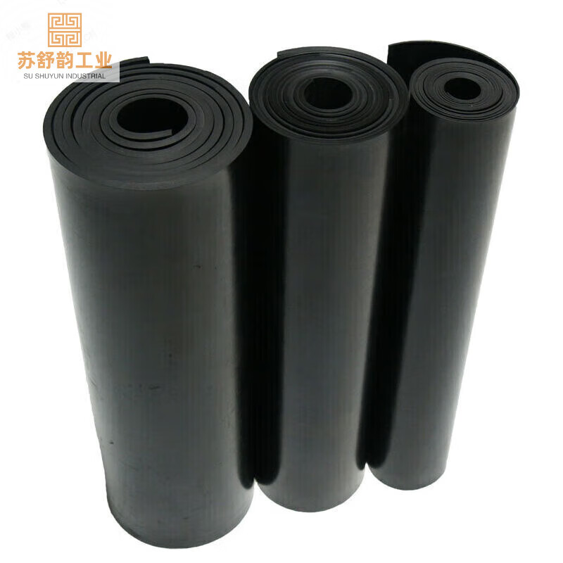 Insulating rubber pad, rubber leather pad, shock-absorbing rubber plate, wear-resistant and non-slip floor mat, customized for high-voltage power distribution room, 35KV 10mm (1.5 meters wide and 10 meters long)
