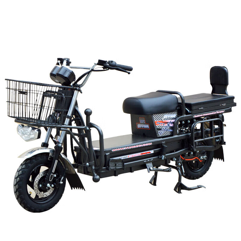 The most heavy-duty electric motorcycle 60V72V battery car long-distance running king takeaway cargo delivery Hercules Roadmaster Xiaopo Road - Deluxe Edition 1500W (tablet) 72V35A lead-acid black gold battery