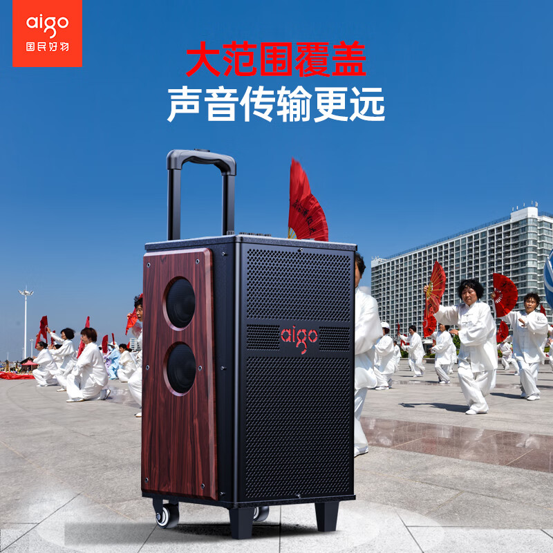 Patriot S610 10-inch heavy bass stage outdoor mobile speaker ktv audio square dance audio camping electric acoustic guitar folk instrument speaker single microphone version