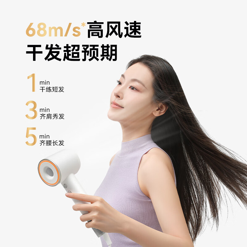 Beijing-made beauty hollow high-speed hair dryer Pro2 gray 1.9 billion plasma hair dryer household mute negative ion high-power hair dryer birthday gift for women