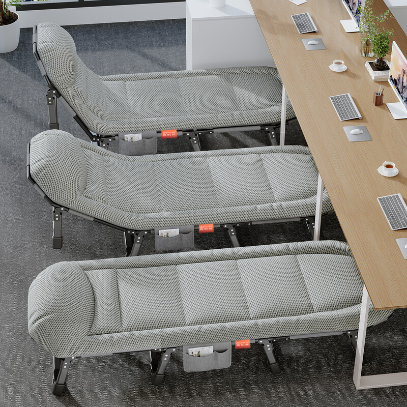 OKeefe folding bed, recliner, single nap bed, multi-functional camp bed, accompanying bed, office nap bed, breathable bed surface
