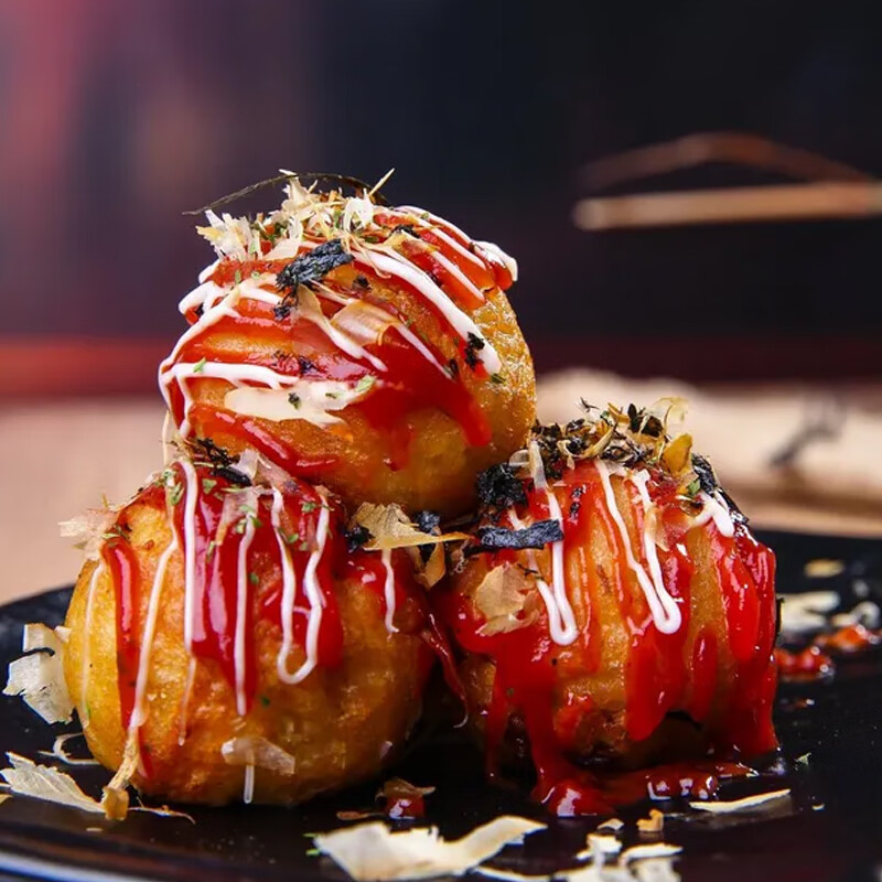 VERLY octopus dumpling machine, household mini takoyaki machine, multi-functional egg baking pan, small octopus dumpling pan, 9-hole baking pan (including oil brush + steel skewer*2)