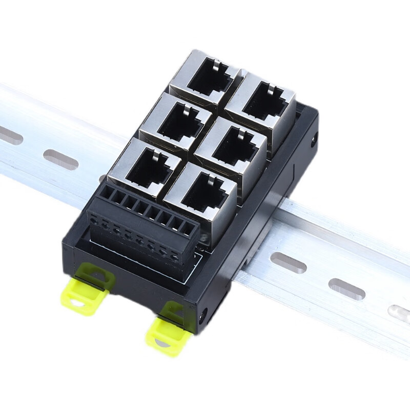 RJ45 network port to terminal block 8pin terminal block crystal head RJ45 socket adapter board Ethernet hub 6 holes