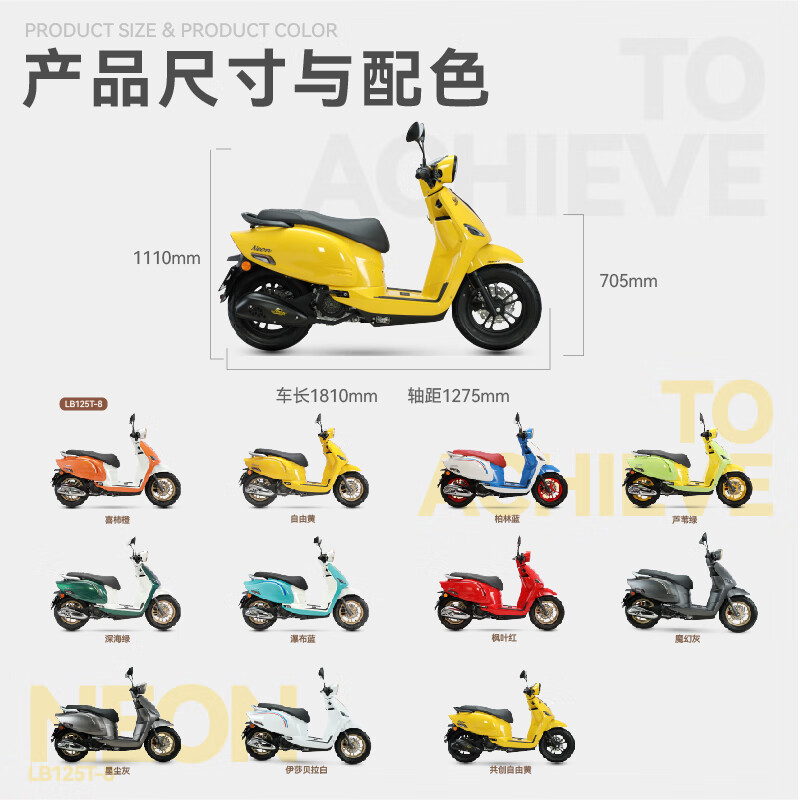 Liebian Little Fat Goose Scooter Brand New Licensed Complete Vehicle Retro Fuel Sports Car New EFI 125 Motorcycle Little Fat Goose ABS+TCS Version Deep Sea Green