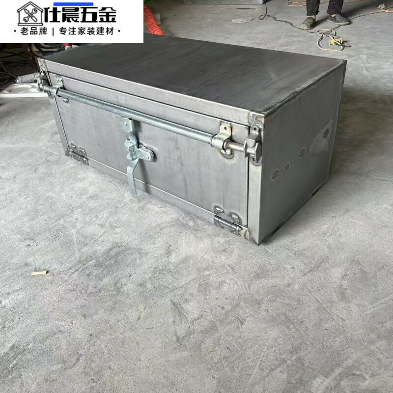 Qinkai truck tool box collection, vehicle-mounted thickened second-hand tool box, iron galvanized iron tricycle multi-purpose tool box cm length 50 x depth 50 height 50 iron 1.2 thick