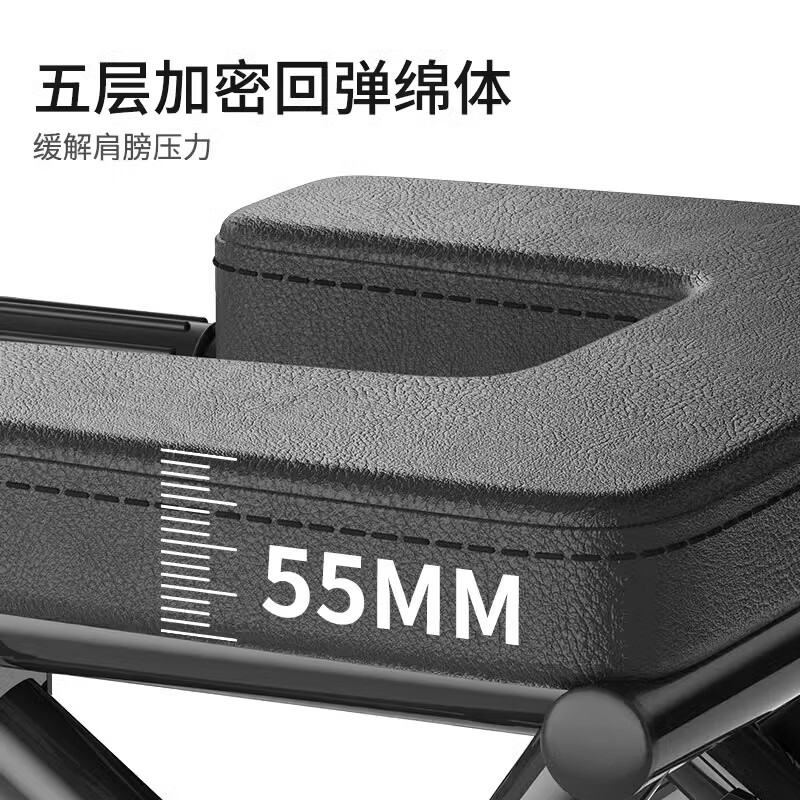 MI Xiaomi Pepper Inversion Stool Inversion Artifact Home Wangou Same Inversion Chair Upside Down Yoga Auxiliary Fitness Equipment Stretcher A Standard Model - Black Round Stable Steel Pipe + Full