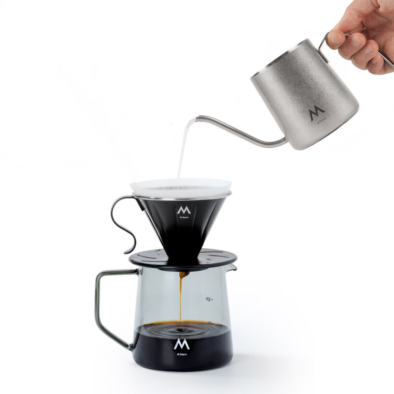 M STAND portable stainless steel hand brewing kettle 250ml olecranon flow control precise hand brewing ear hanging coffee home