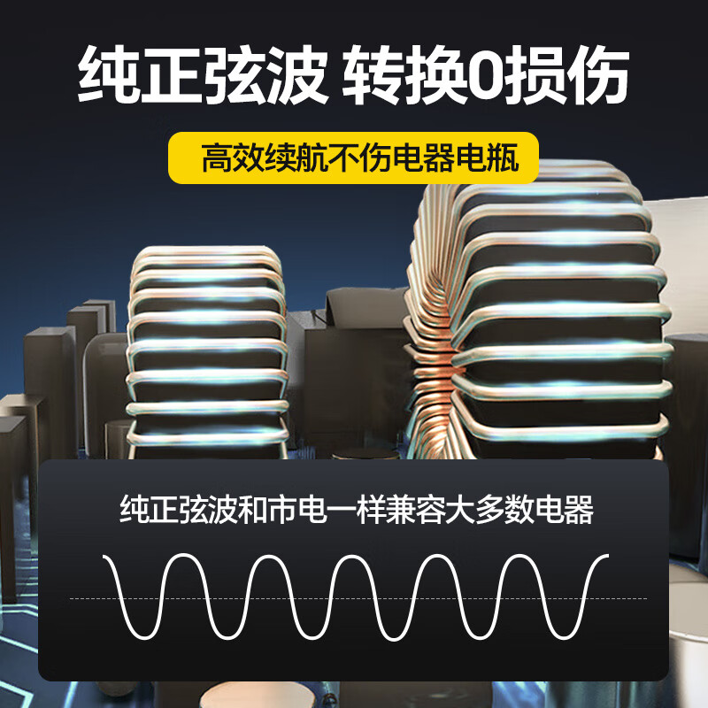 Xianniao vehicle-mounted inverter 24V to 220V high-power truck pure sine wave tricycle stall power conversion 3000W