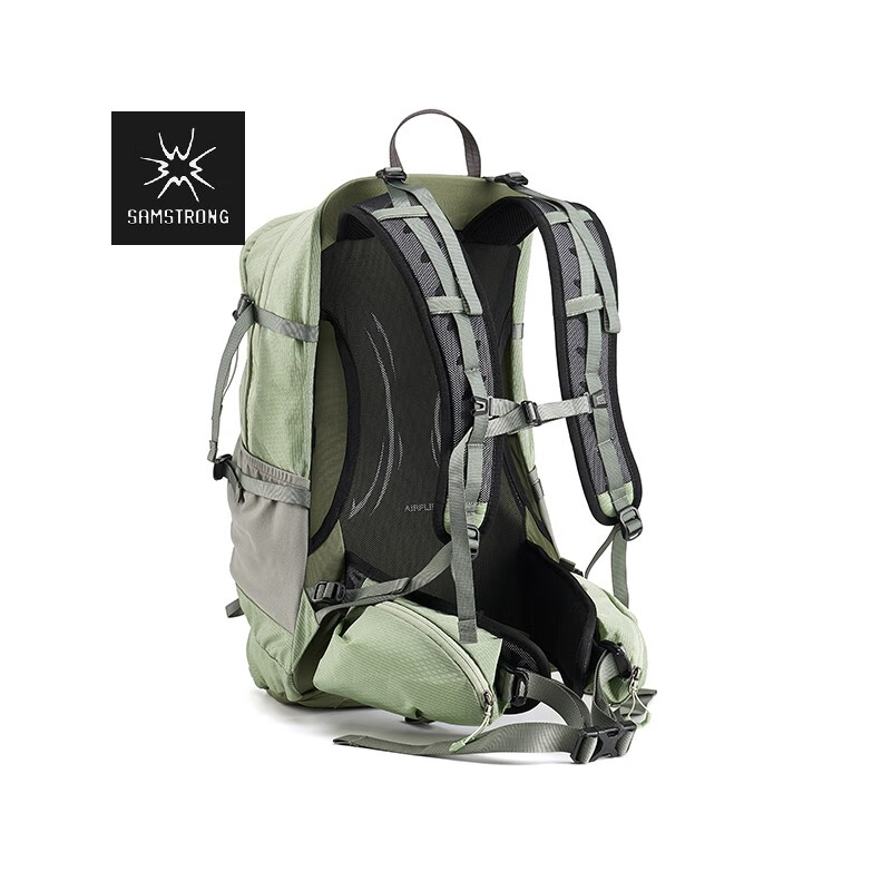 Fir Mountain Outdoor Mountaineering Bag Women's Tornado Backpack Men's Light Shoulder 30L Hiking Suspension Backpack Moss Green