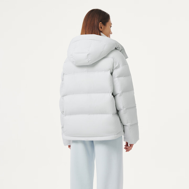 Tambor Down Jacket Women's Short Removable Hat Fashion Casual Winter Warm Jacket 5530388D Morning Mist Blue 165