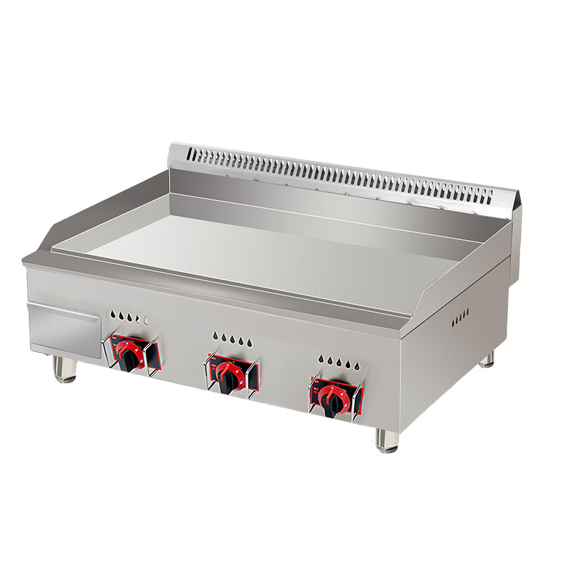 Gas type griddle, commercial thickened and widened large Teppanyaki equipment, steak frying hand cake machine for hotels and restaurants, 820 electric griddle 0.73 meters
