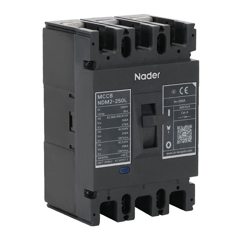 Shanghai Liangxin Electrical/L Molded Case Circuit Breaker NDM2-250L/3300 Air Switch 3P NDM2-250L 3P x 250A