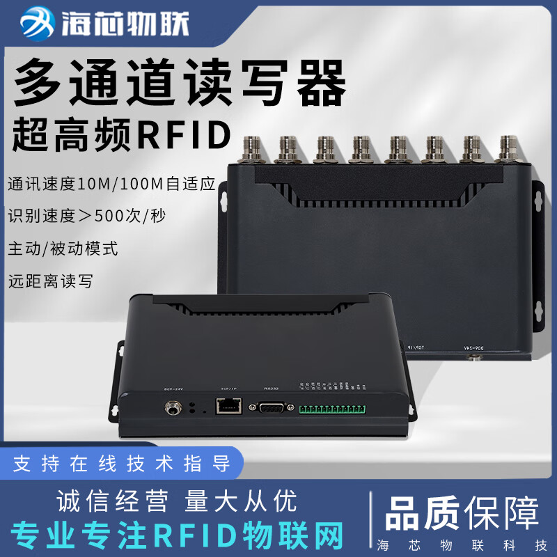 UHF multi-channel reader/writer RFID electronic tag radio frequency identification fixed card reading data collector HX-R01G