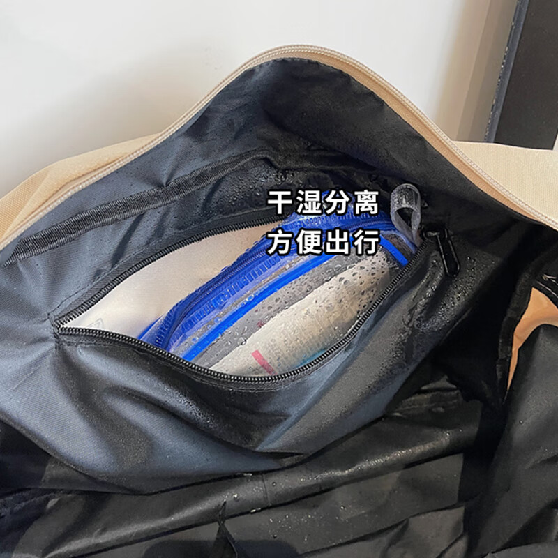 Banzheni travel bag for men and women, large capacity, expandable, trolley suitcase storage, maternity bag, fitness portable cross-body bag