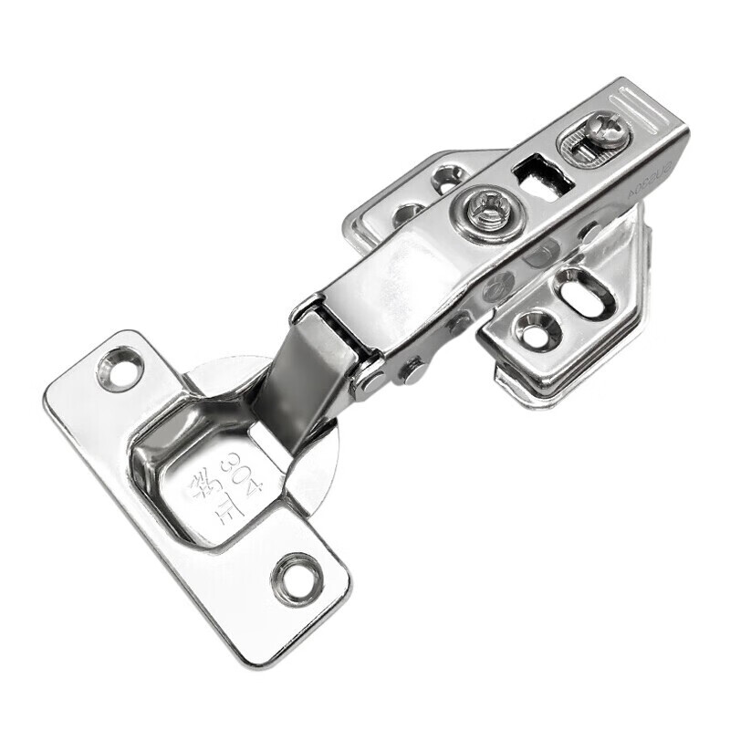 Hasdick Jingcang Distribution Hydraulic Hinge Spring Wardrobe Hinge Cabinet Door Cabinet Door and Window Accessories HKSY-99 Cold-rolled Steel Fixed Full Cover 5 pieces/piece (with screws)