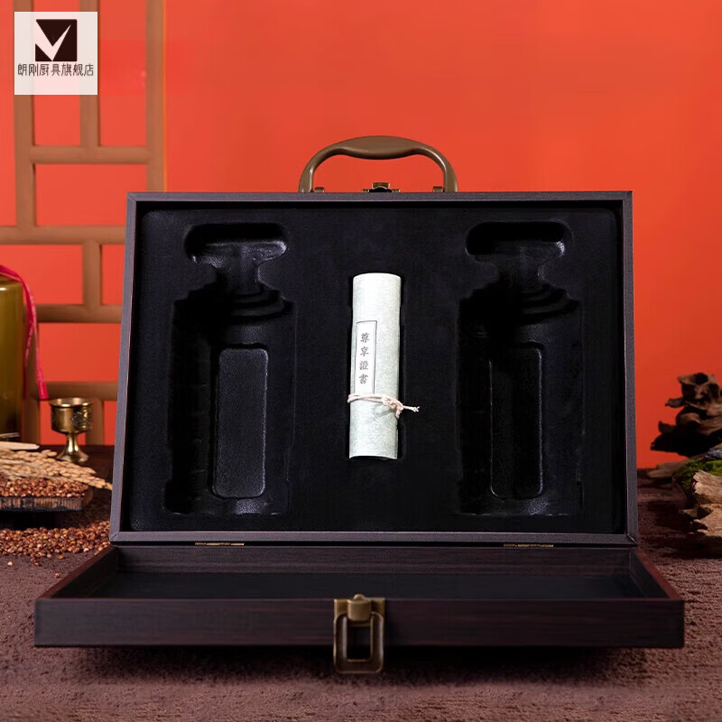 ZHIO left and right white wine bottles are customized in small batches, one pound, two packages, packaging box, empty box, leather and wood gift box, single wine box sample