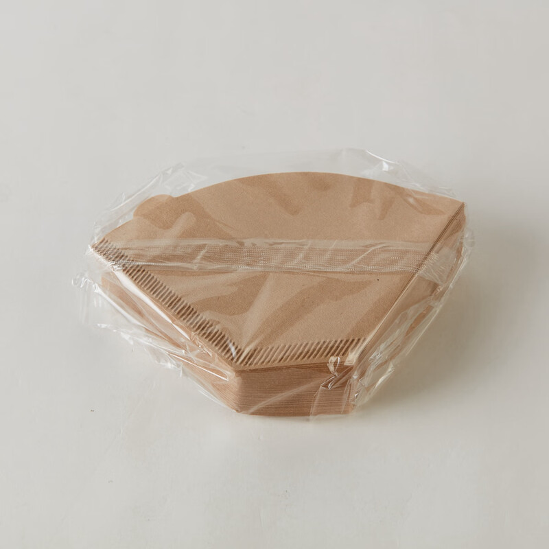 NITORI Yideli Home Furnishing Log Pulp Portable Drip Hand-brewed Coffee Powder Filter Paper Conical Trapezoid Trapezoid Wood Color 100 Sheets