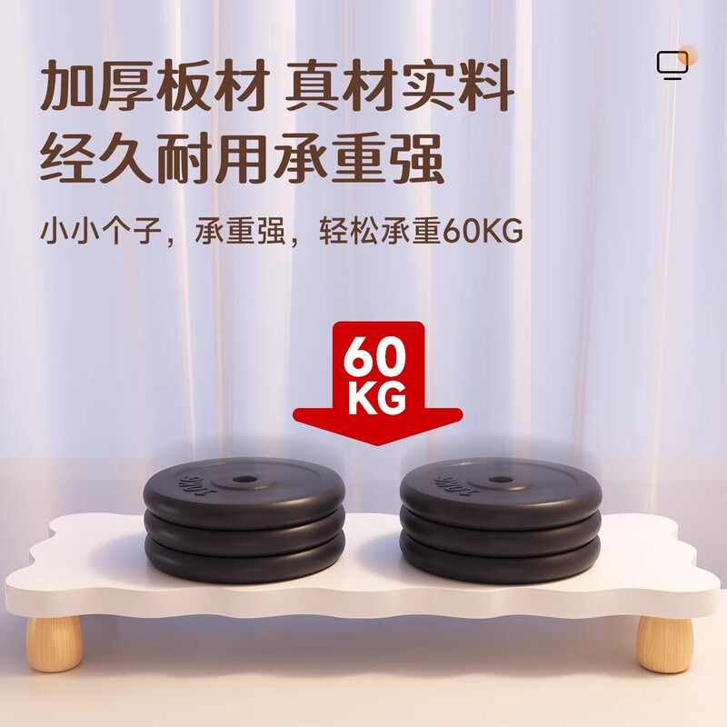 Wooden Shuangfu monitor elevated computer stand computer pad elevated office desk storage rack storage rack laptop stand