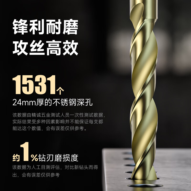 Fujiyue imported LIST6550 extended straight shank cobalt twist drill bit titanium plated high cobalt deep hole long drill bit L6550P2.9X150