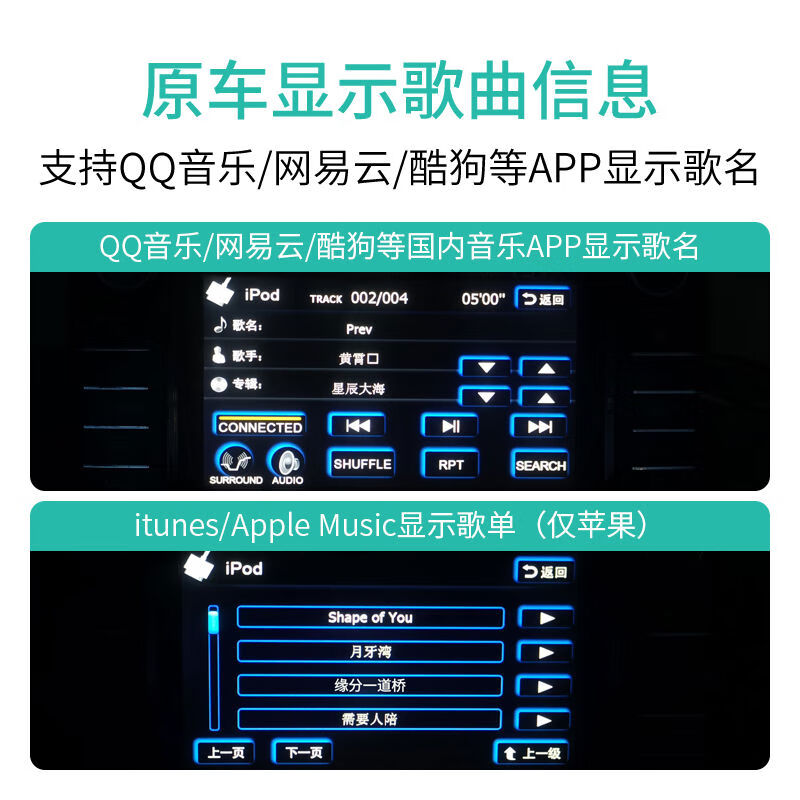 30pin car Bluetooth receiver iPod module modification suitable for Philco Navigation Nissan GTR Ferrari Nissan GTR official standard